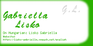 gabriella lisko business card